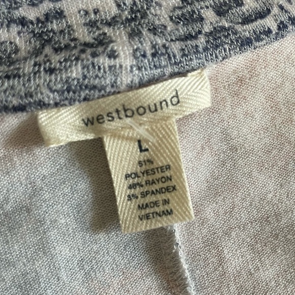 Westbound Paisley Open Front kimono Cardigan S L - Picture 8 of 11